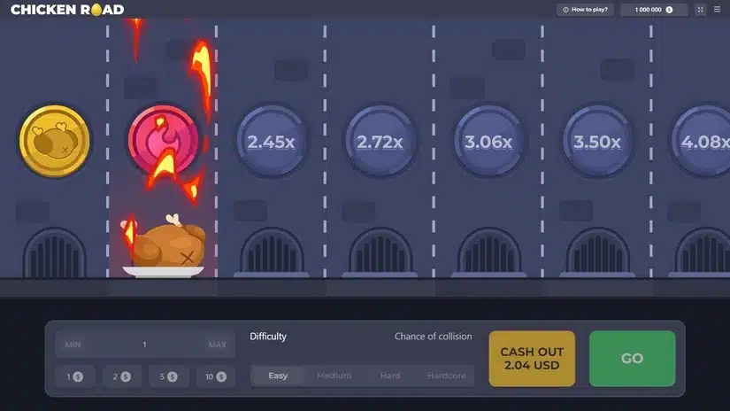 Versione demo del gioco Chicken Road